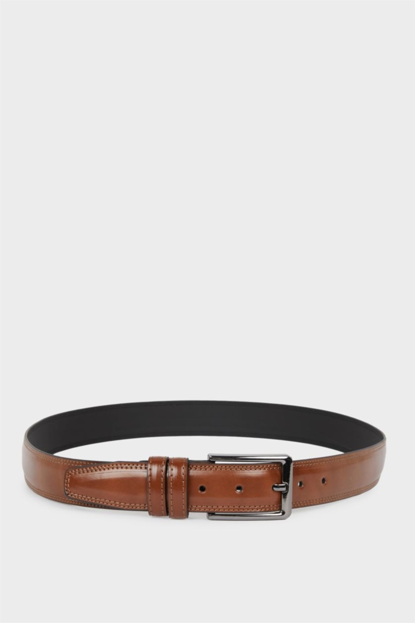 Erkek Taba Erkek Suni Deri Günlük Kemer