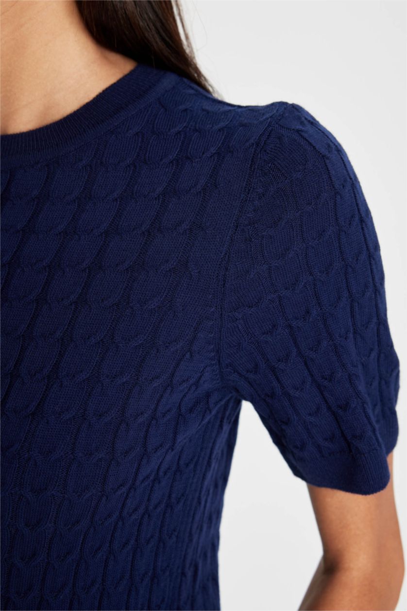 Kadın Lacivert Regular Fıt Kazak