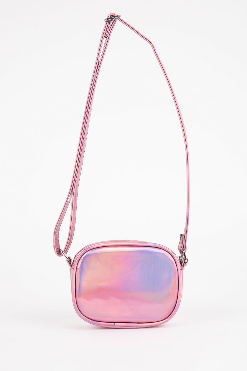 Kız Çocuk - Genç Kız Pembe Kız Çocuk Suni Deri Unicorn Çapraz Çanta