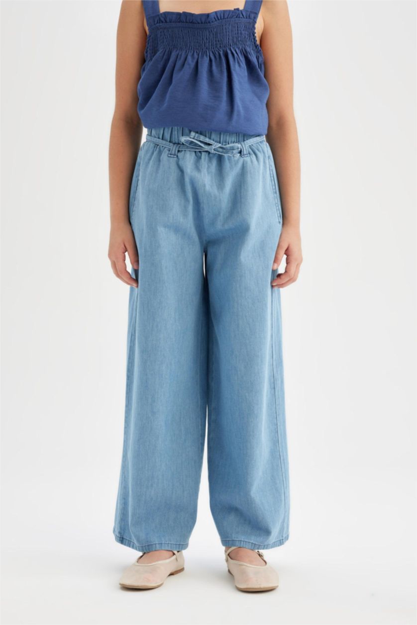 Girls & Teens Blue Girl Wide Leg Wide Leg Jeans