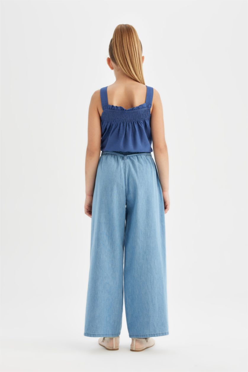 Girls & Teens Blue Girl Wide Leg Wide Leg Jeans