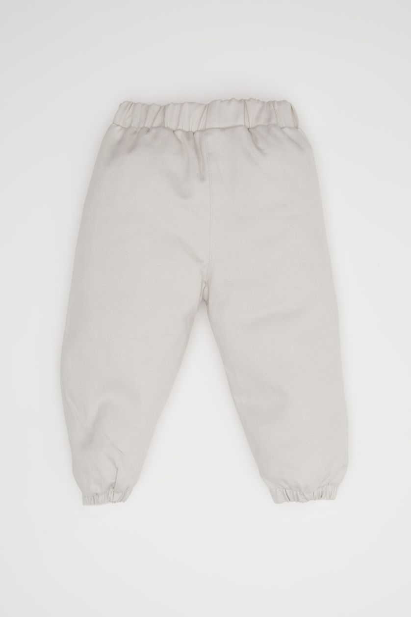 طفل صغير رمادي فاتح بنطلون بيبي اولادي كارجو جبردين قصة عادية بجيب