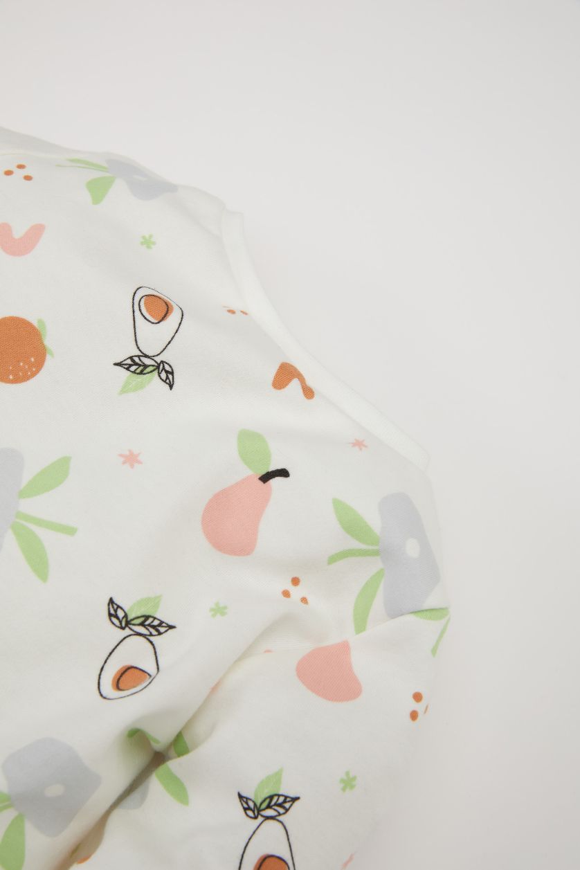 BÉBÉ FILLE Écru Ensemble de Pyjama à motif Fruit pour BéBé Fille