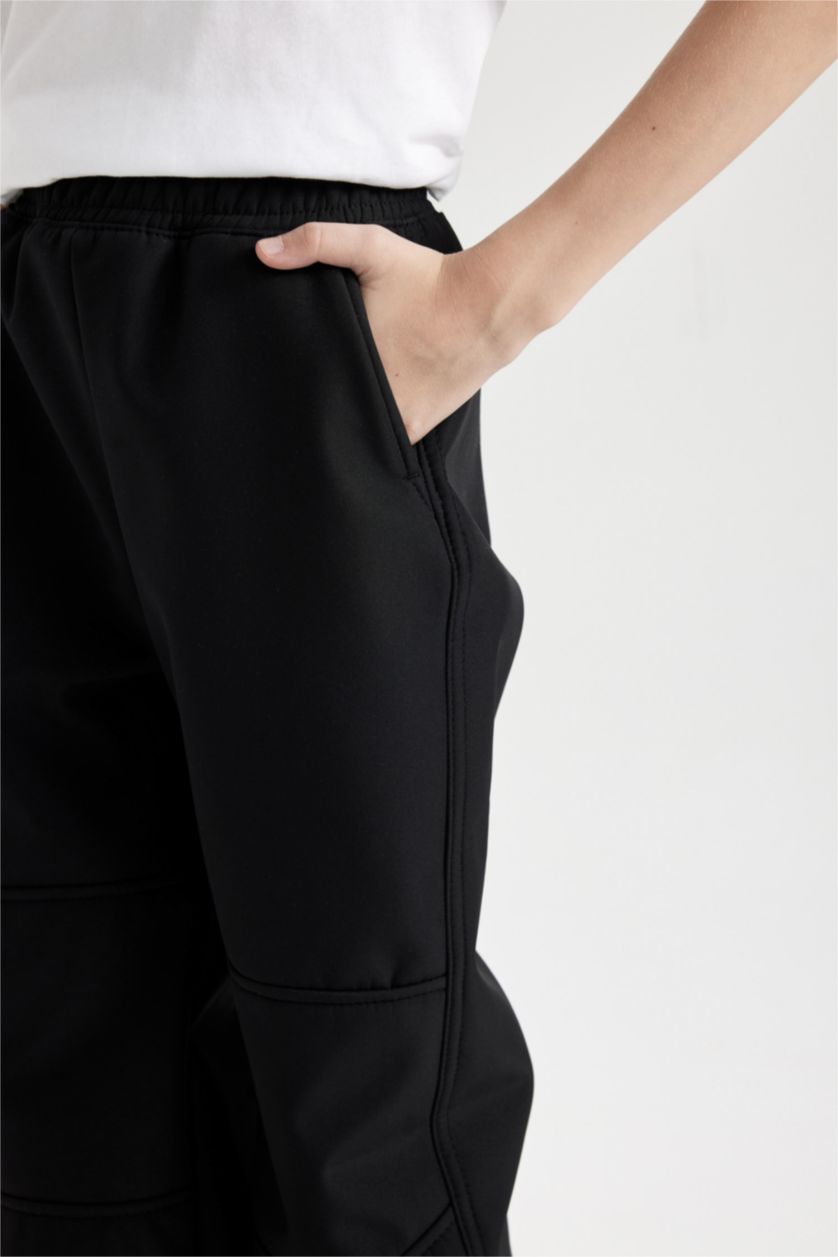 أولادي أسود بنطلون اسود جوجر اولادي قطيفة بجيب كارجو