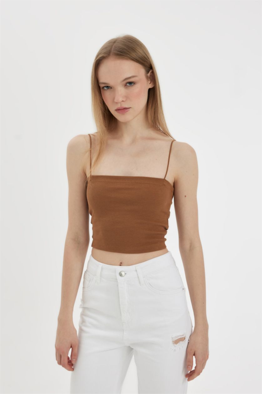 FEMME Blanc Lot de 2 Crop tops basiques