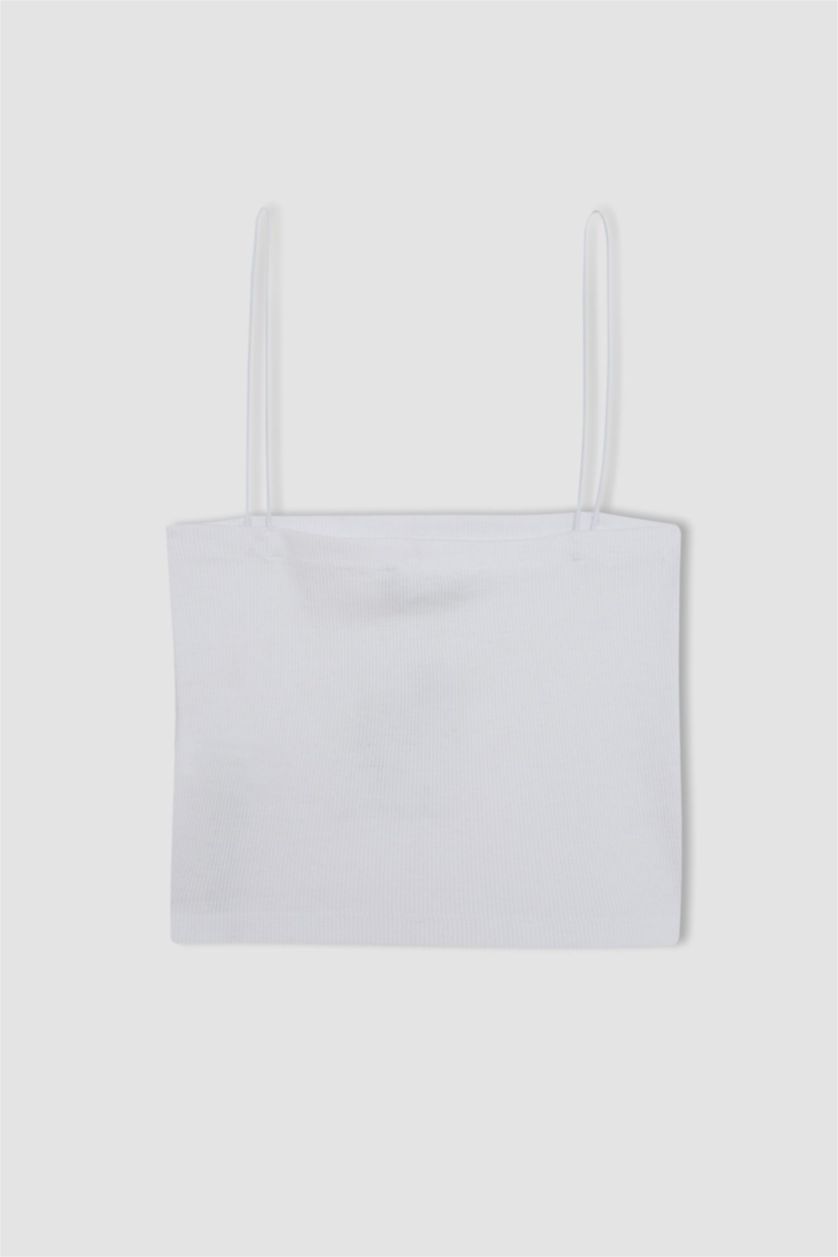 FEMME Blanc Lot de 2 Crop tops basiques