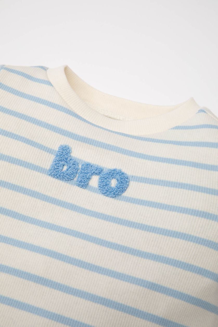 BABY BOY Blue Baby Boy Printed Corduroy 2 Piece Pajama Set