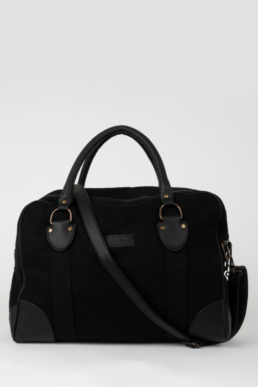 Erkek Siyah Spor Ve Seyahat Çantası