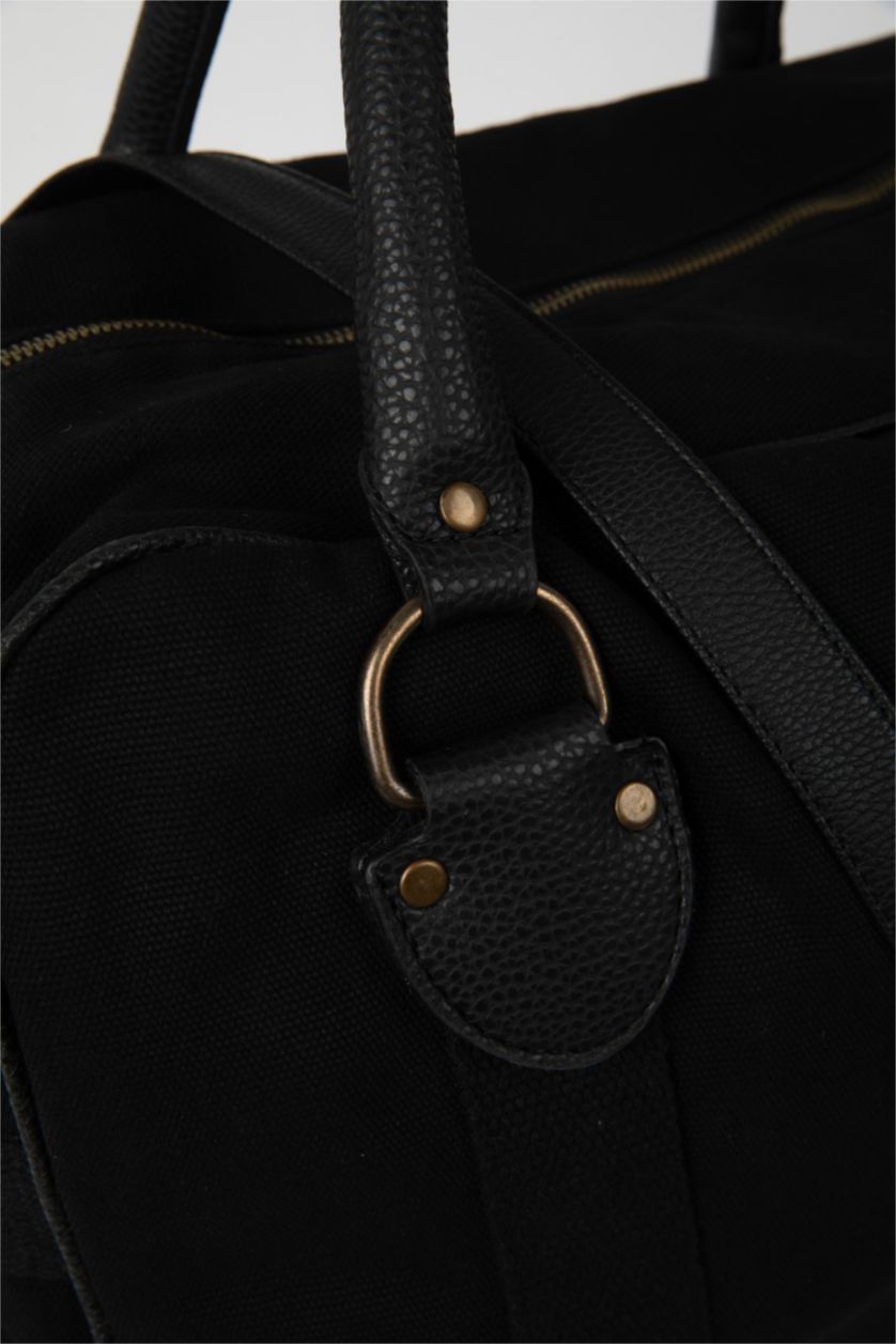 Erkek Siyah Spor Ve Seyahat Çantası