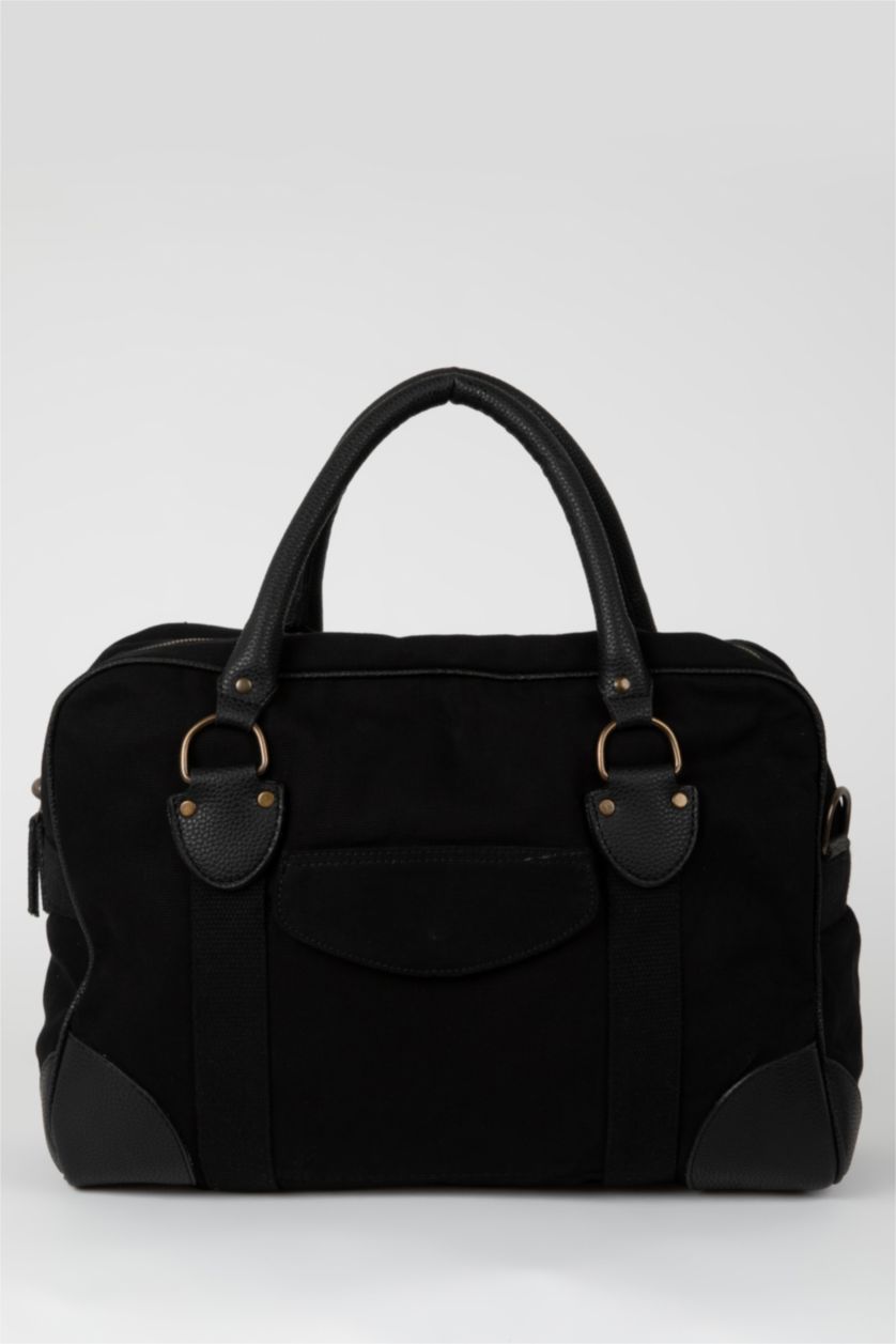 Erkek Siyah Spor Ve Seyahat Çantası