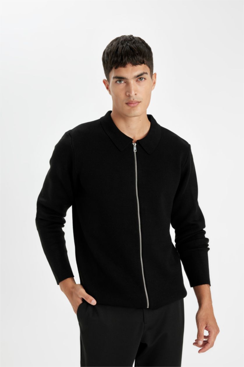 HOMME Noir Cardigan Tricot