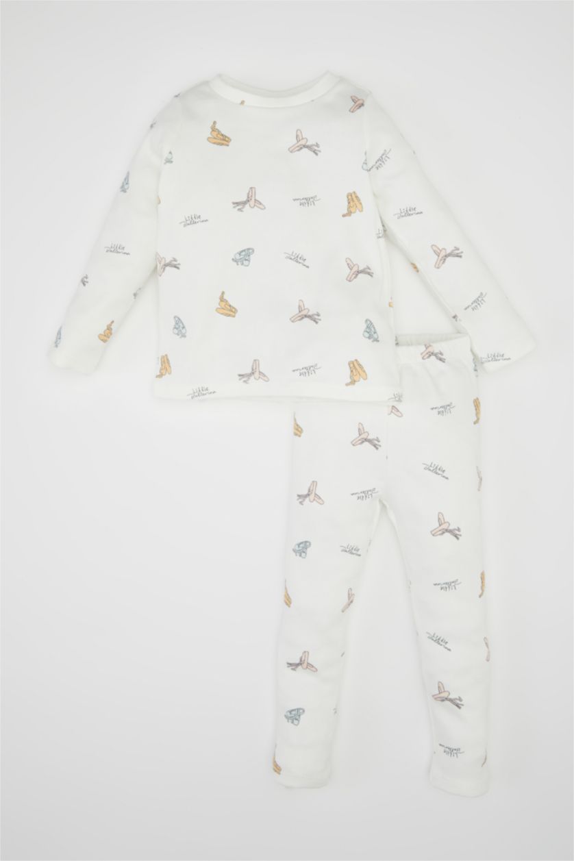 BABY GIRL Ecru Baby Girl Corduroy 2 Piece Pajama Set