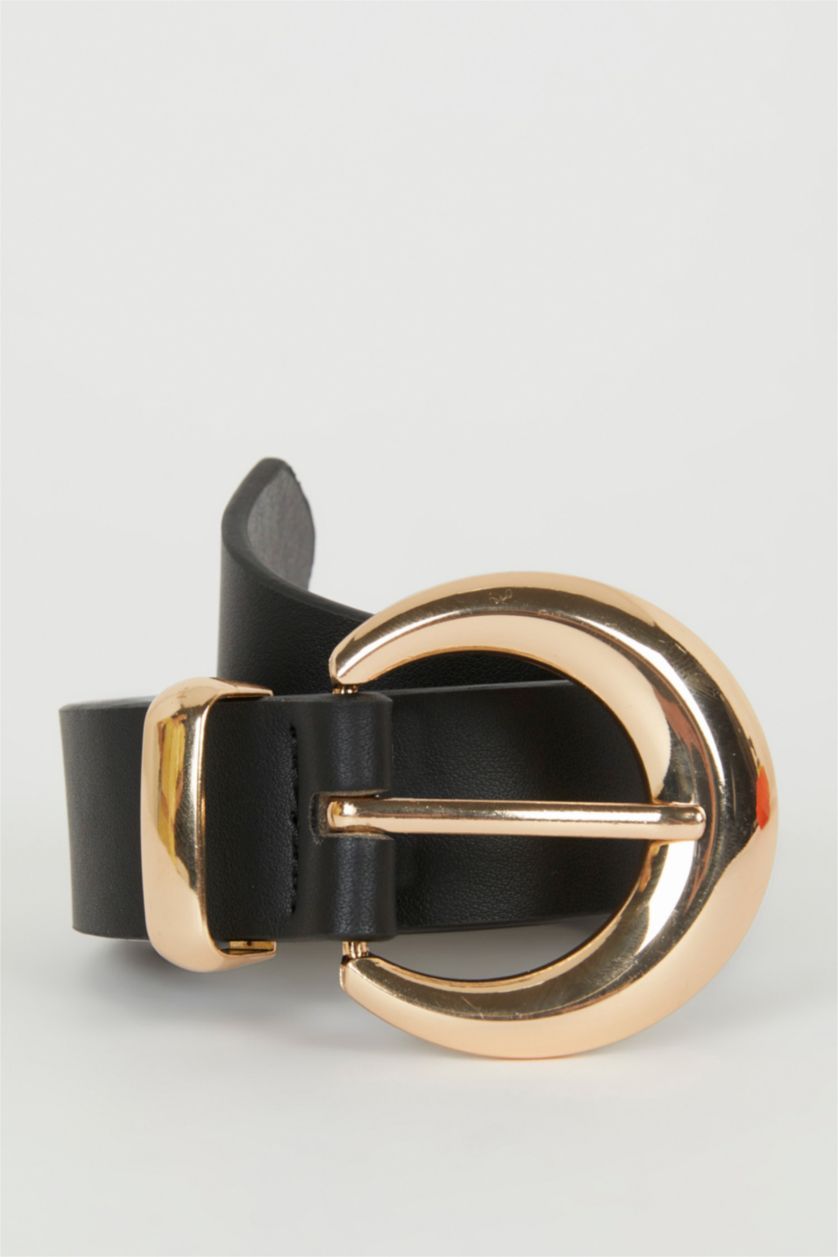 Женщины Черный Классический ремень из искусственной кожи для женщин