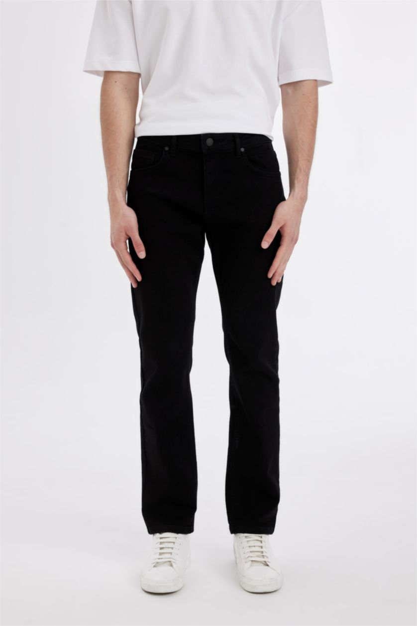 HOMME Noir Jean Denim Sergio - Coupe régulière
