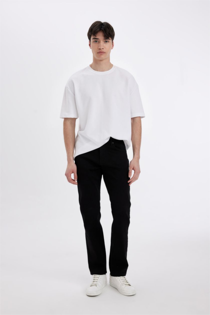 HOMME Noir Jean Denim Sergio - Coupe régulière