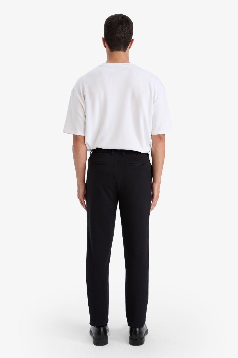 Erkek Siyah Tailored Fıt Pantolon