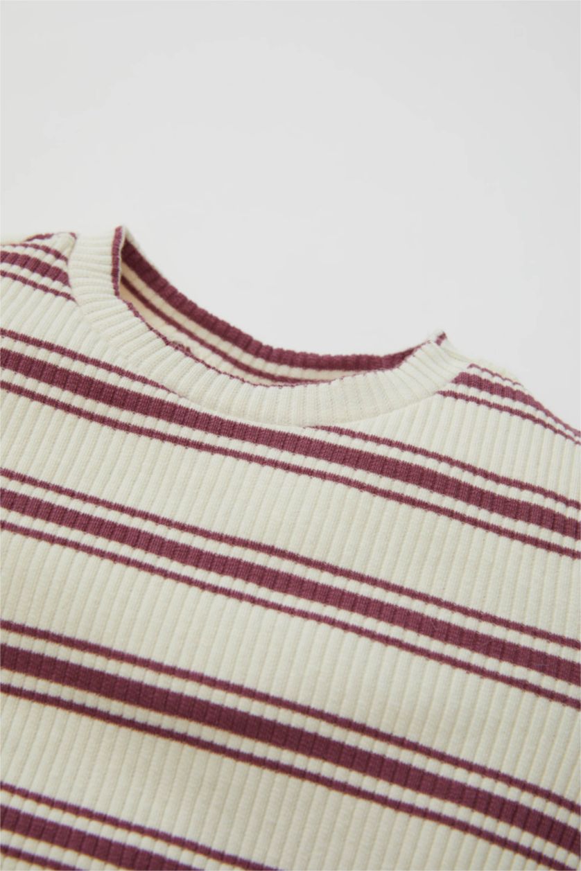 Малыши девочки Фиолетовый Комплект из 2-х вещей в полоску для малышей девочек