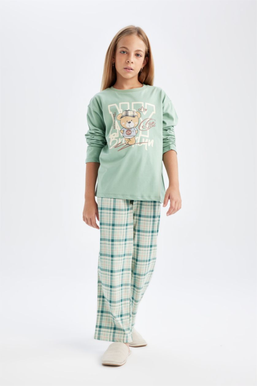 FILLES Vert Clair Pyjama imprimé pour Fille