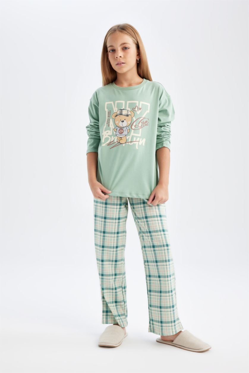 FILLES Vert Clair Pyjama imprimé pour Fille