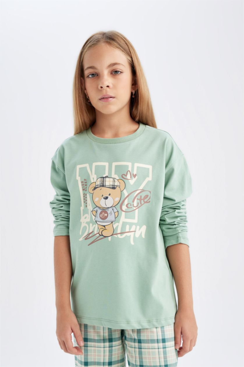 FILLES Vert Clair Pyjama imprimé pour Fille