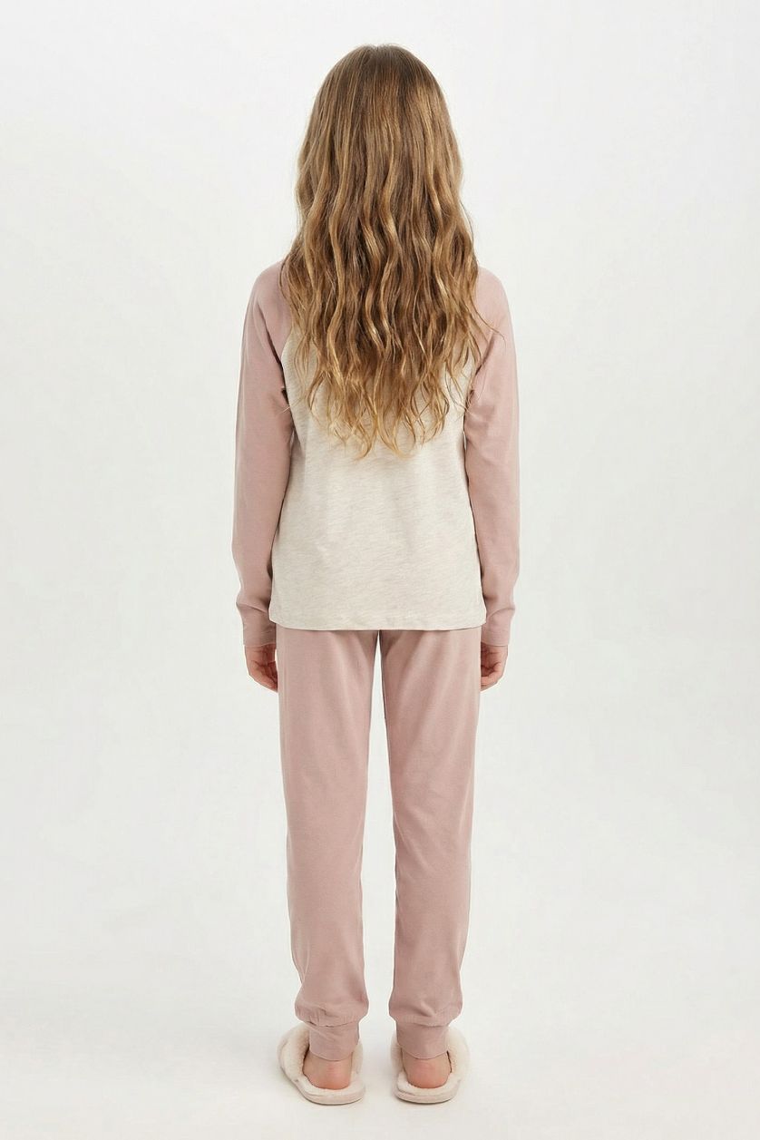 GIRLS & TEENS Rose Girl Printed Long Sleeve 2 Piece Pajama Set