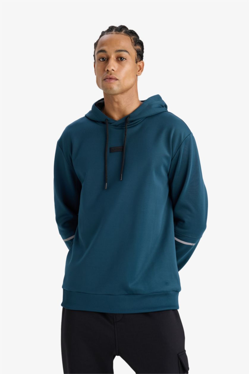 MAN Petrol DeFactoFit Standard Fit Hooded Sports Sweatshirt
