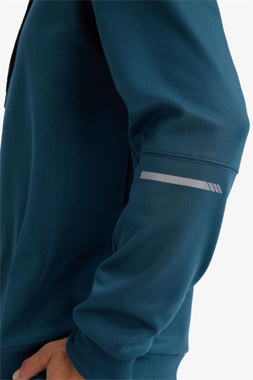 MAN Petrol DeFactoFit Standard Fit Hooded Sports Sweatshirt