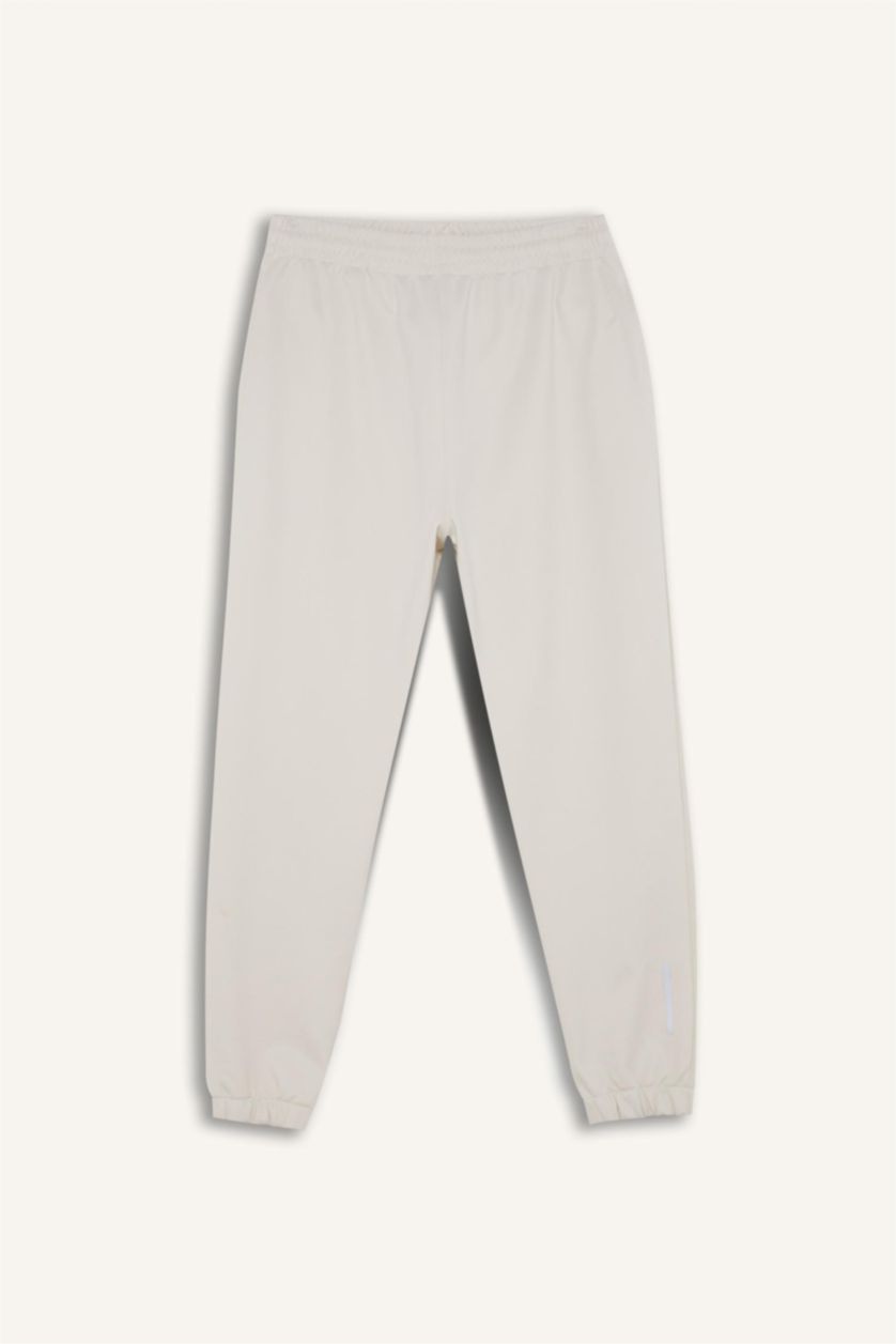 Erkek Taş Sporcu Jogger Eşofman Altı Standart Fit Basic Düz Cepli Beli Paçası Lastikli