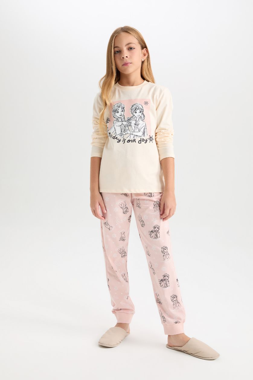 FILLES Écru Pyjama imprimé Frozen à coupe régulière pour Fille