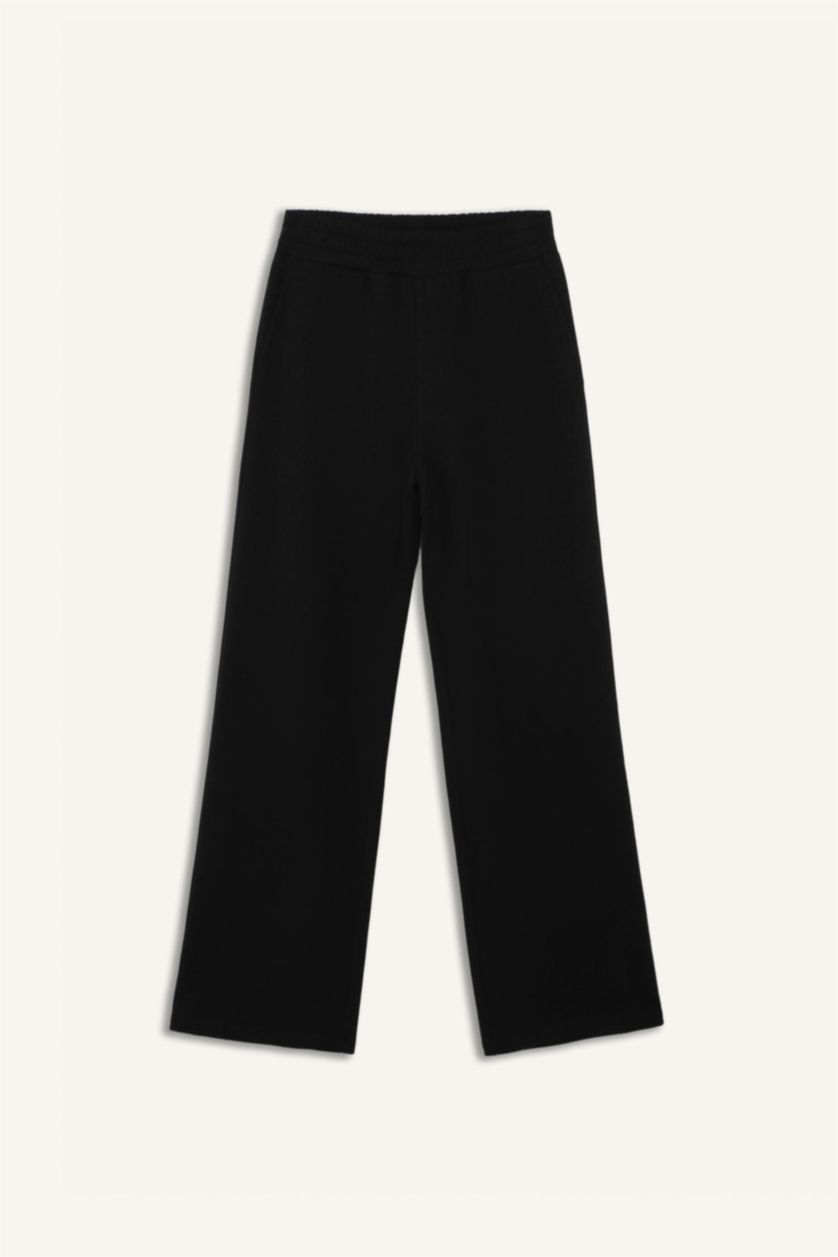 نساء أسود Straight Fit Trousers