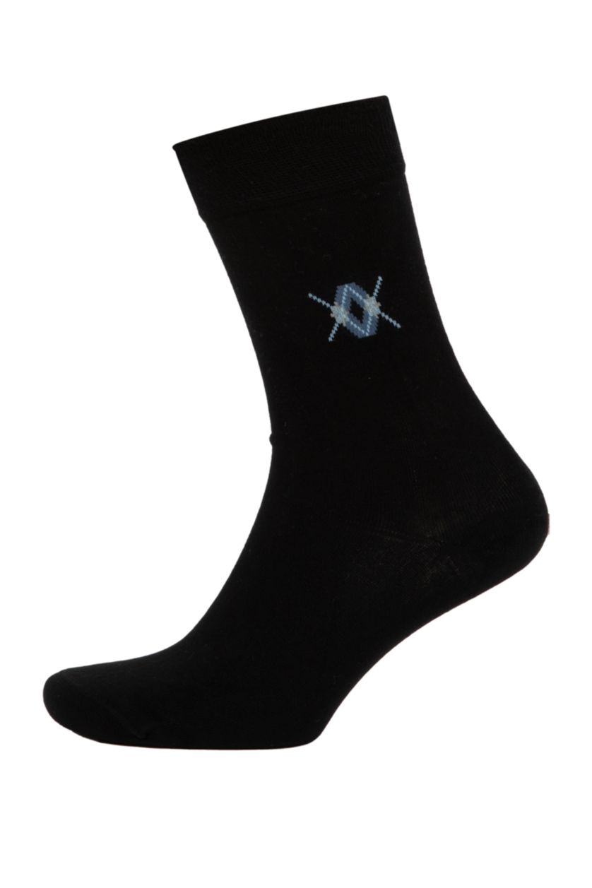 MAN Black Man Seamless 2 Piece Bamboo Long Socks