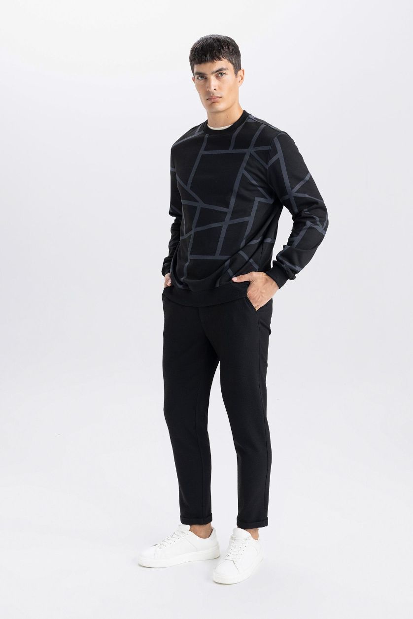 Мужчины Черный Брюки джоггеры