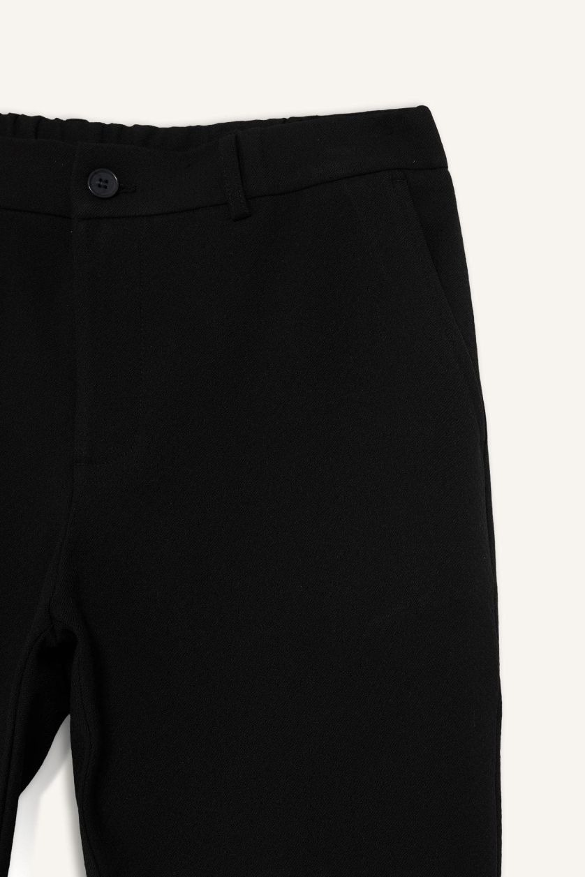 Erkek Siyah Jogger Fıt Krinkıl Pantolon