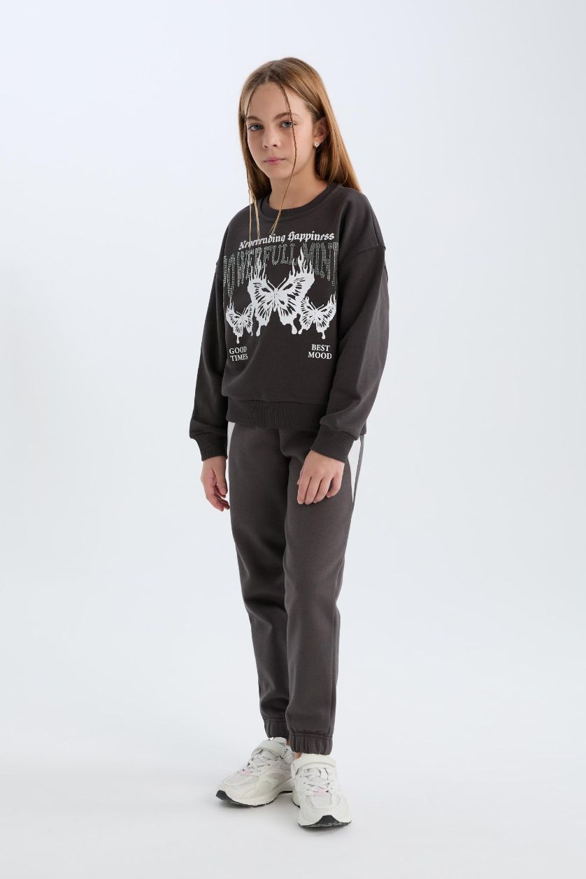 GIRLS & TEENS Anthracite Girl Jogger Sweatpants
