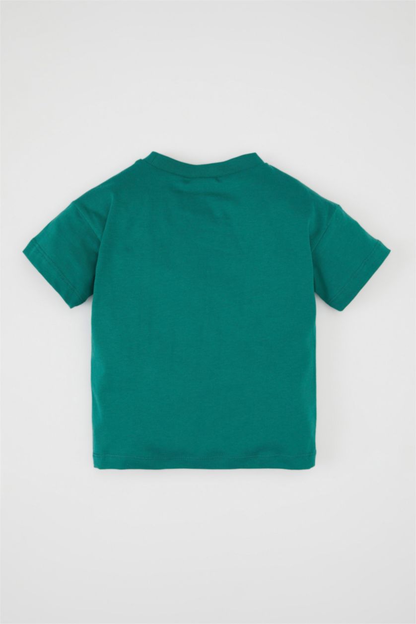 BABY BOY Green Baby Boy Printed Short Sleeve T-Shirt
