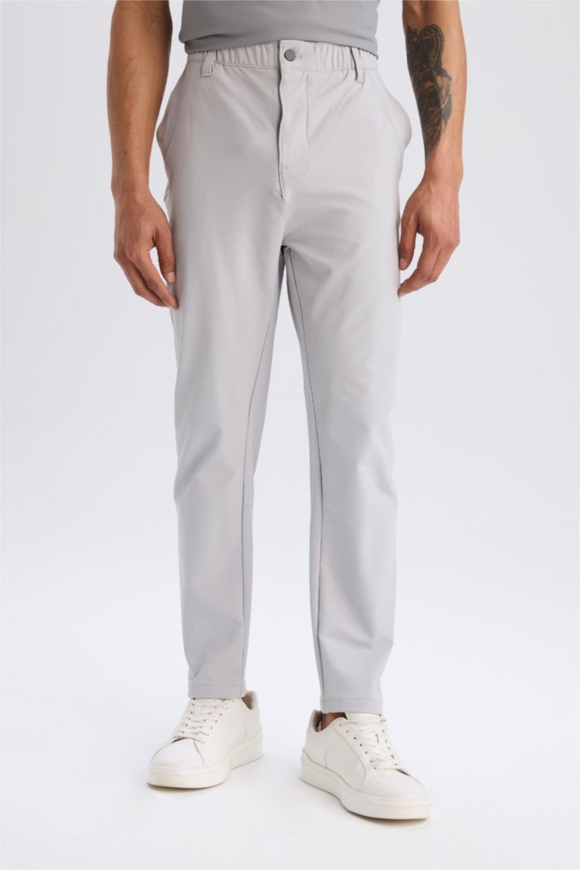 Ерлер Ашық сұр стандарт пішім стандарт етек тоқыма Шалбар