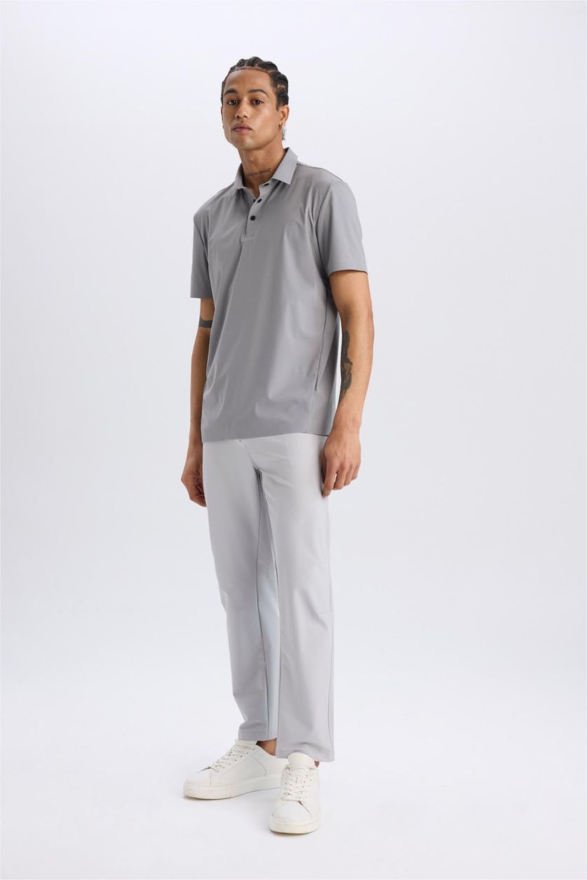 Ерлер Ашық сұр стандарт пішім стандарт етек тоқыма Шалбар