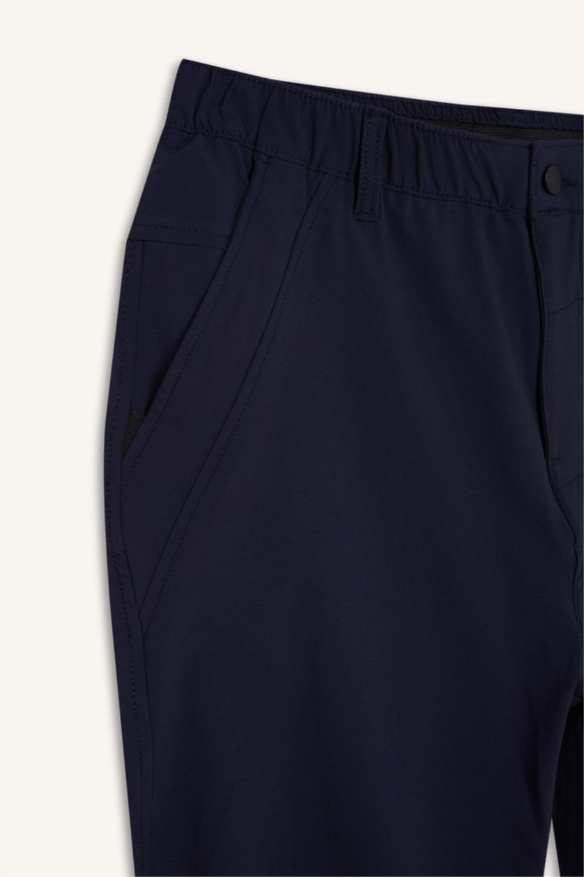 Мужчины Синий Брюки стандартного кроя, DeFactoFit