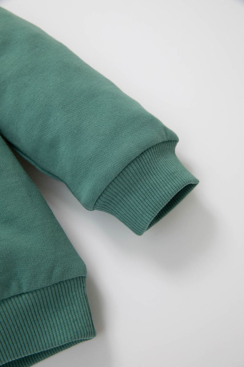 BÉBÉ GARÇON Vert Sweat-Shirt Tissu Sweat Fin imprimé Dinosaure pour bébé garçon