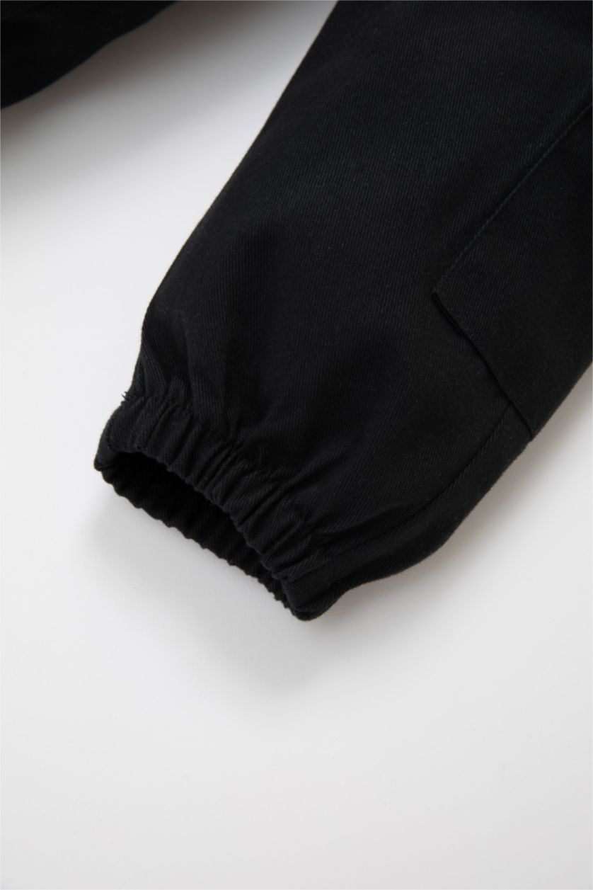 طفل صغير أنثرا بنطلون كارجو بيبي اولادي قصة عادية بجيب