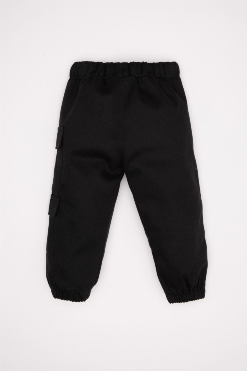 طفل صغير أنثرا بنطلون كارجو بيبي اولادي قصة عادية بجيب