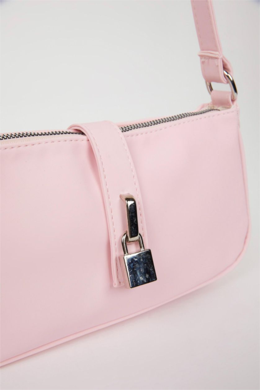 Kadın Açık Pembe Kadın Suni Deri Omuz Çantası