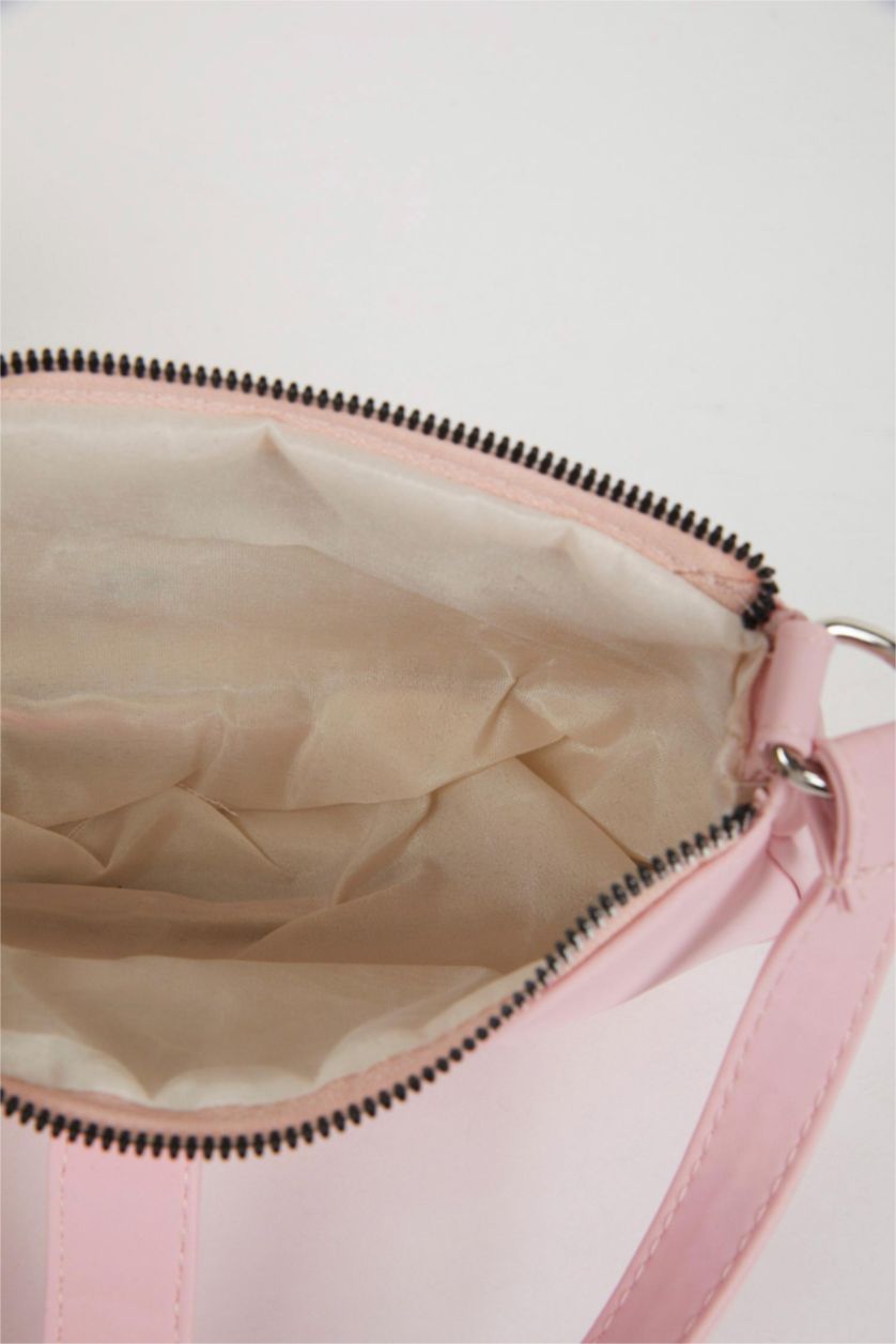 Kadın Açık Pembe Kadın Suni Deri Omuz Çantası