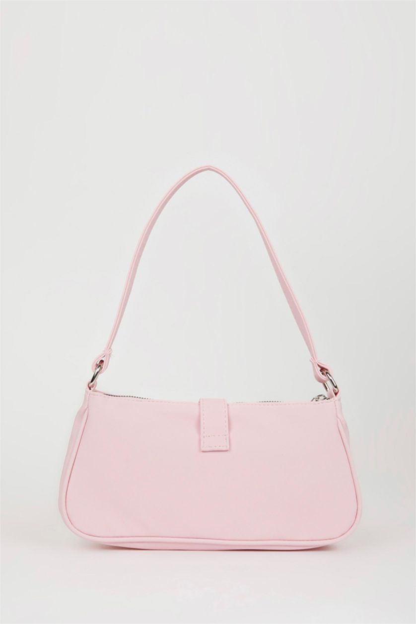 Kadın Açık Pembe Kadın Suni Deri Omuz Çantası