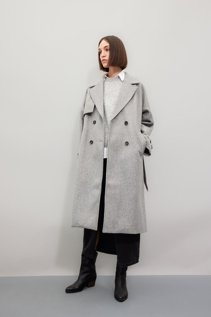 Woman Grey Regular Fit Cachet Cachet