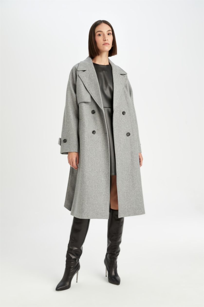 Woman Grey Regular Fit Cachet Cachet