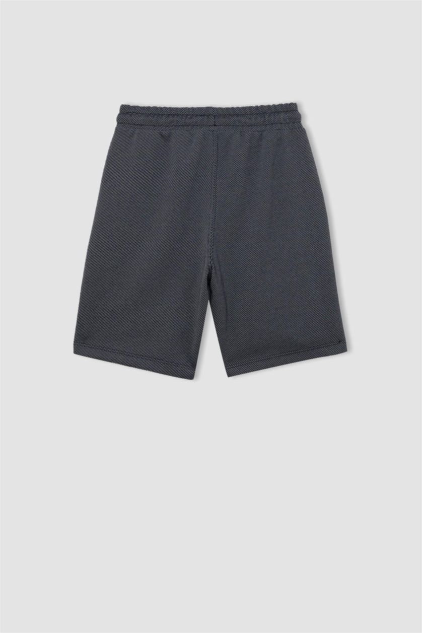Erkek Çocuk - Genç Erkek Lacivert Basic Düz Şort Erkek Çocuk