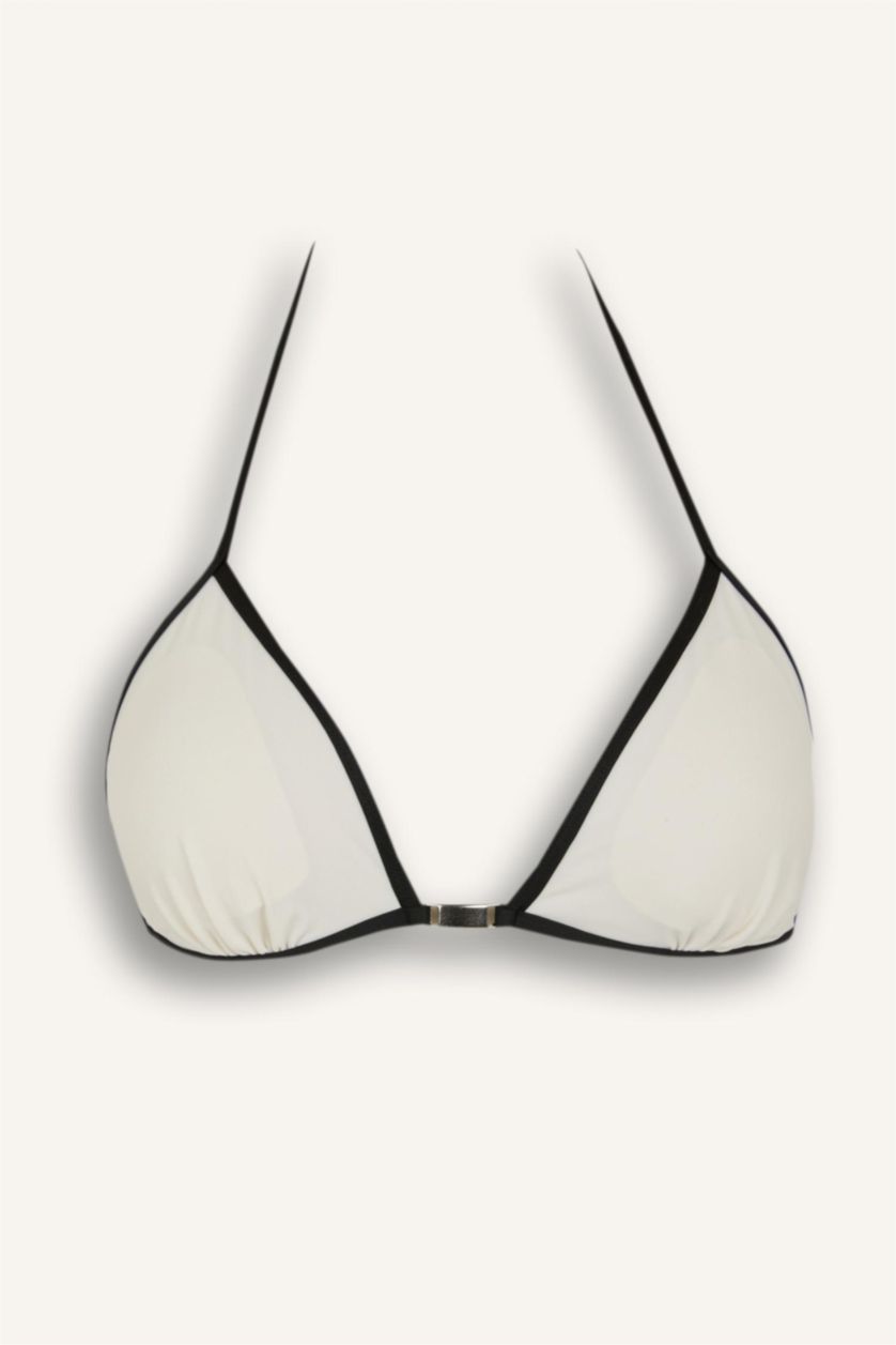 Kadın Kırık Beyaz Regular Fit Bikini Üstü