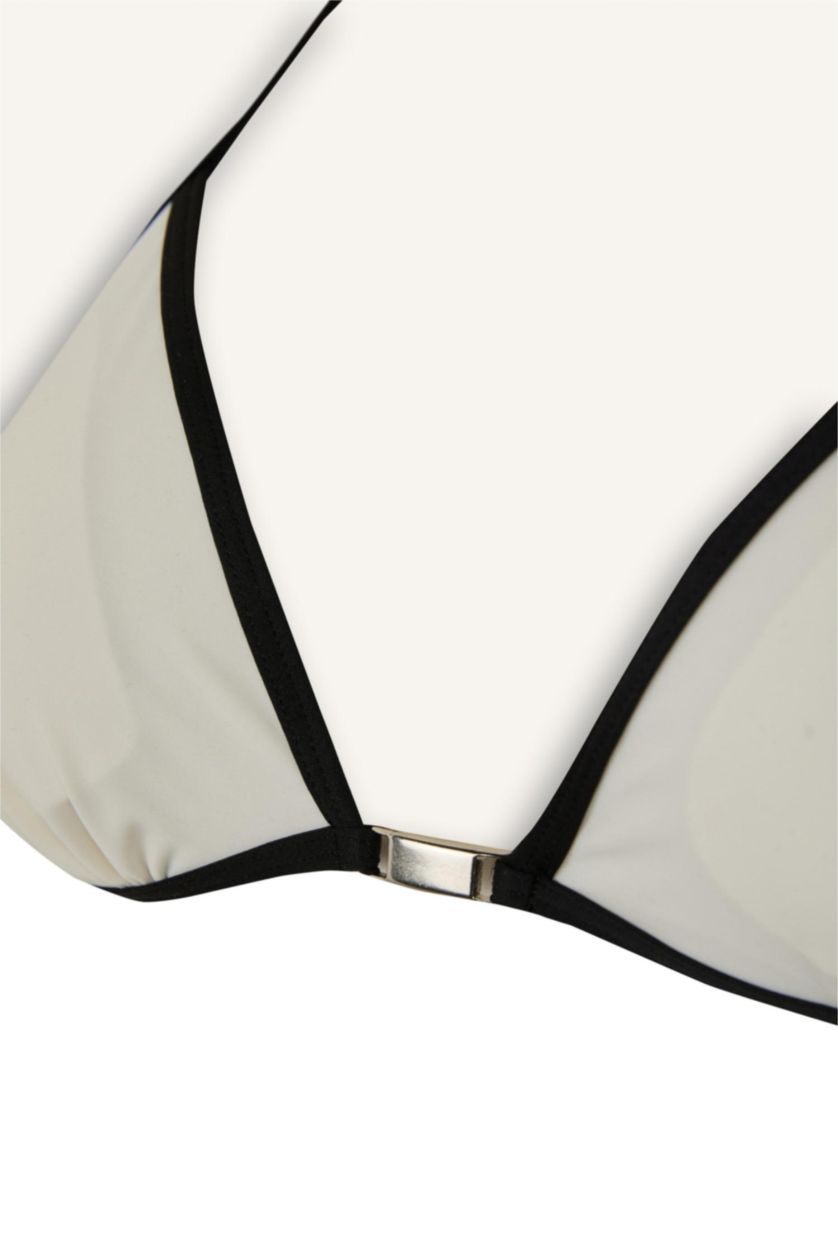 Kadın Kırık Beyaz Regular Fit Bikini Üstü