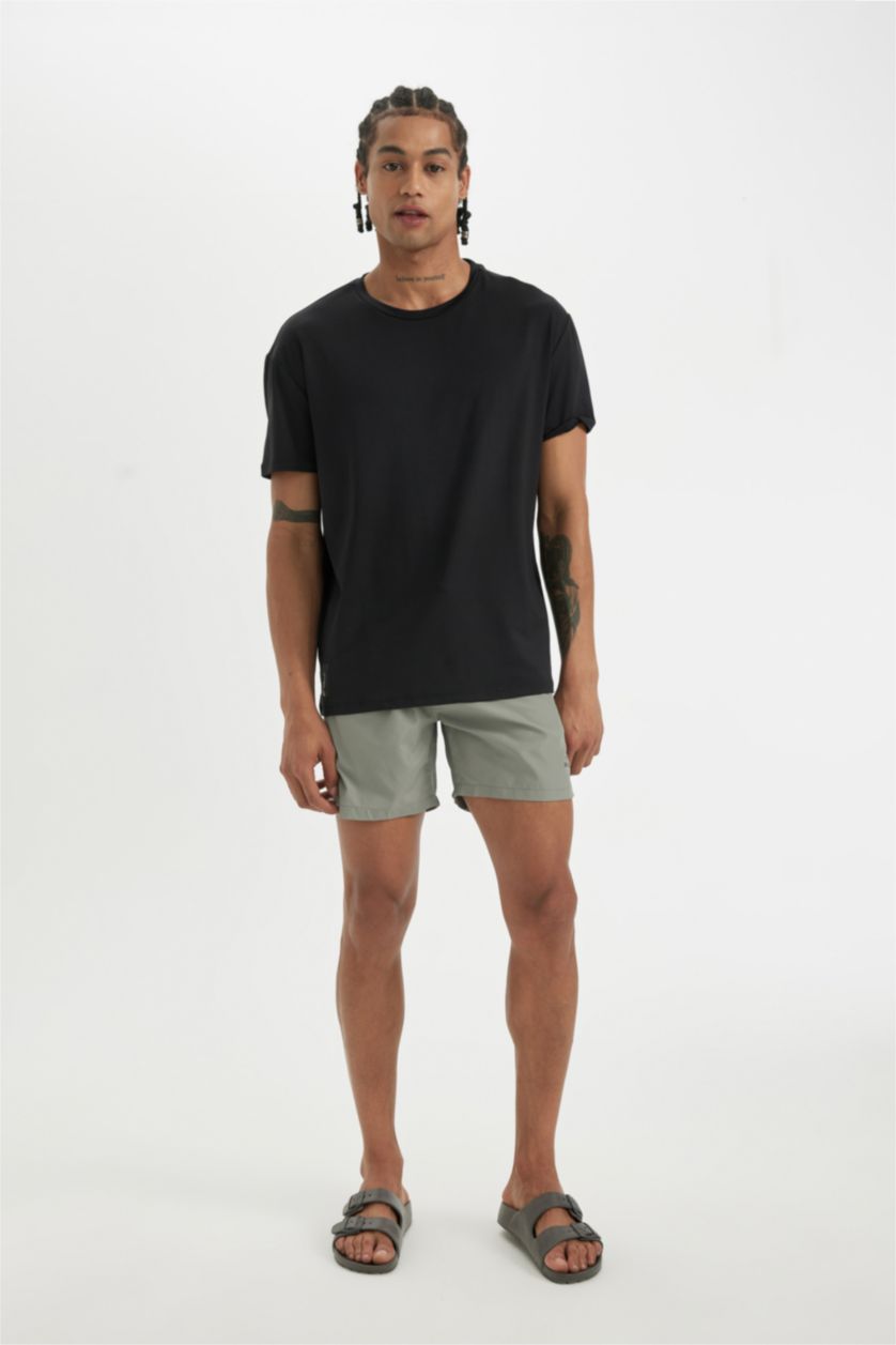 Man Grey Short Swim Shorts